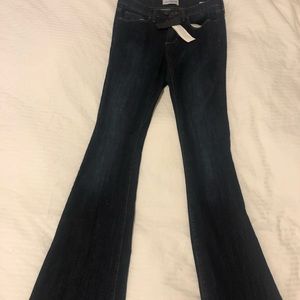 banana republic dark wash flared jeans